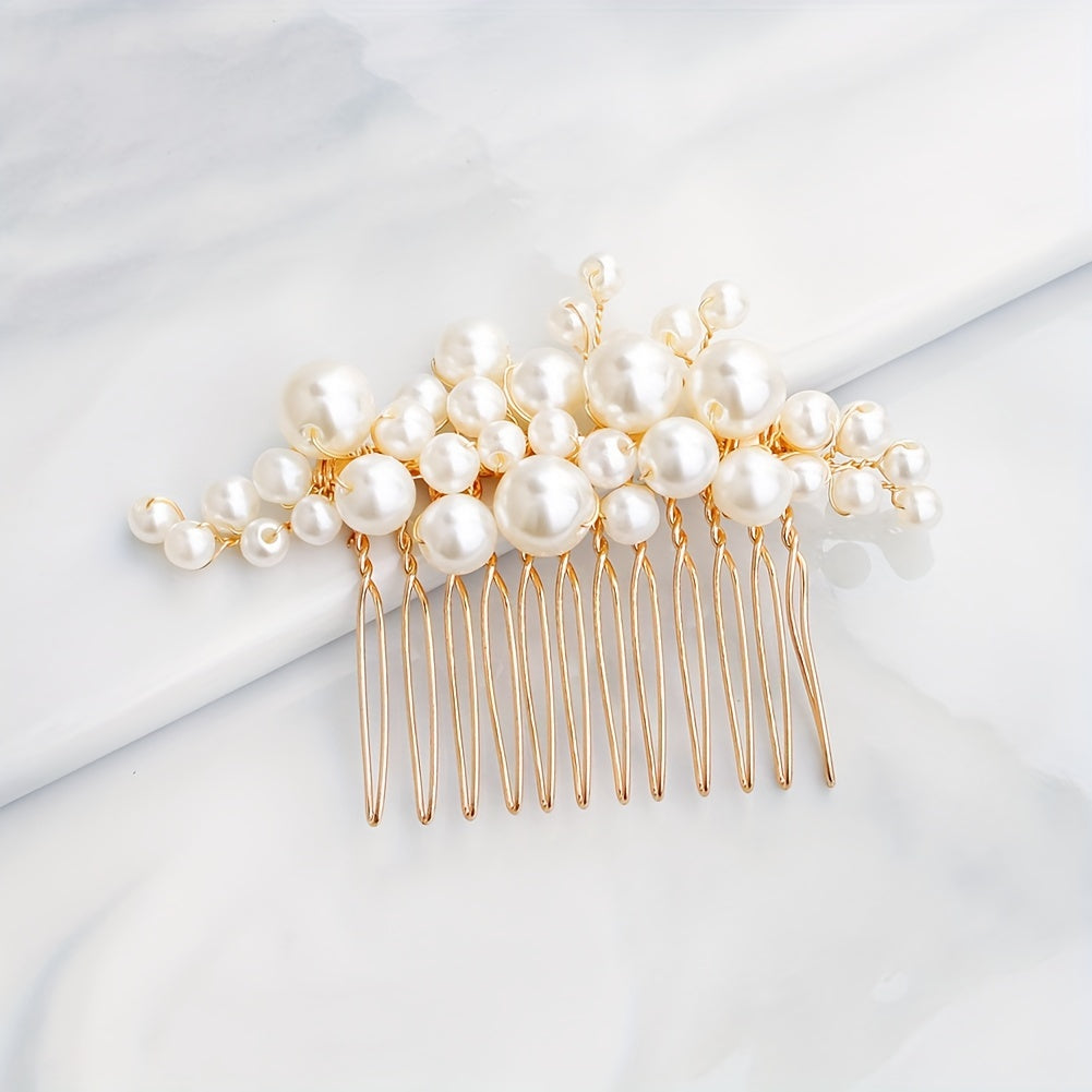 3PCS PACK Bridal Jewelry Hairpin Pearl U shaped Hairpin Bridesmaid Wedding Dress