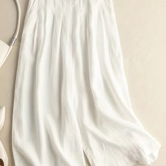 Floral Pattern Wide Leg Pants Casual Loose Pants for Spring & Fall