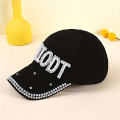 Faux Pearl Baseball Cap Patch Sun Hat Adjustable Dad Hats For Women