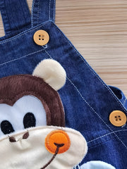 Cute Monkey Overalls for Kids - Summer Fun