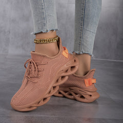 Blade Type Solid Running Shoes - Shock Absorption & Non Slip Sneakers