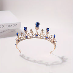 Girls Rhinestone Bead Crown Head Jewelry Props