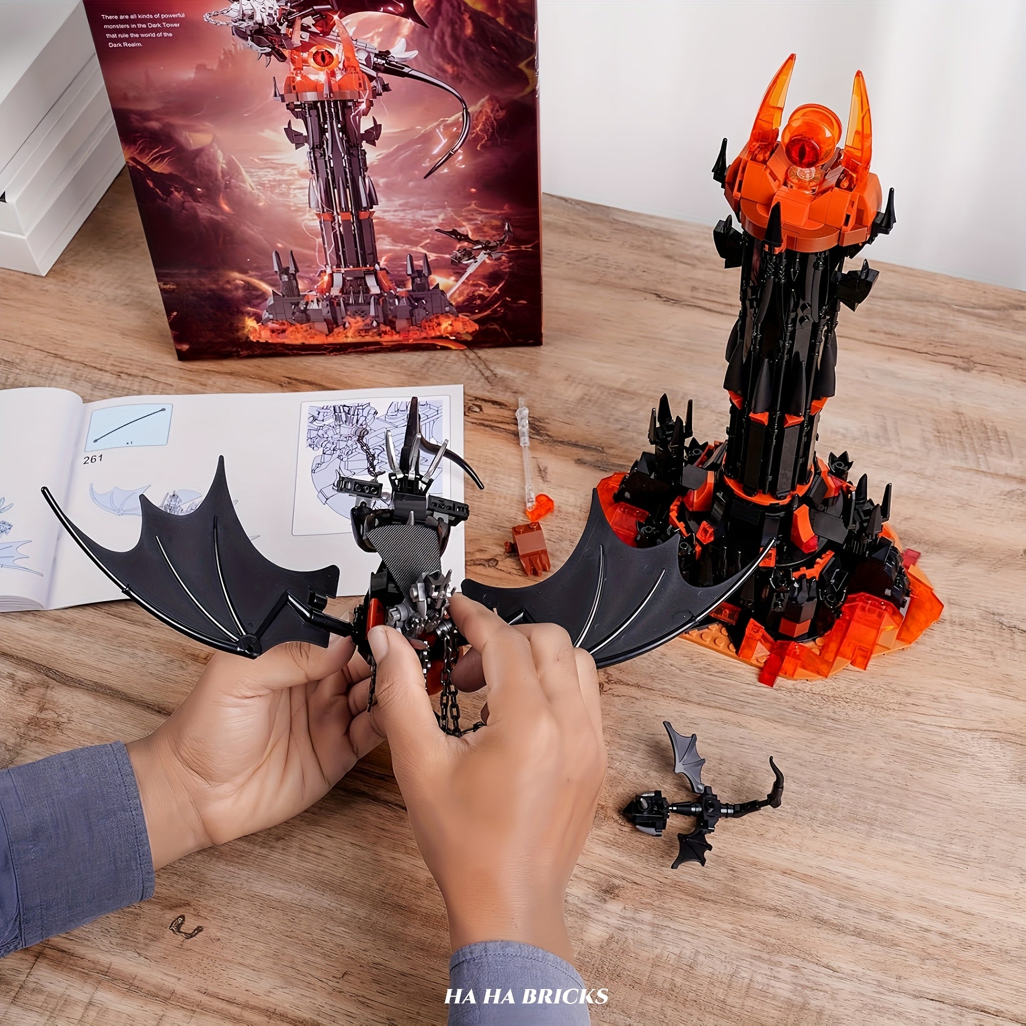 1002 pcs Tower Building Blocks Set Movie Fans Collectible Home Decor Gift