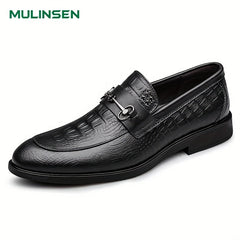 Men's Almond Toe Loafer Shoes Comfy Slip On Shoes Spring Summer