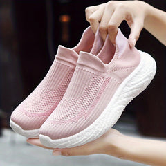 Women's Mesh Tennis Sports Shoes Lightweight Non slip Travel Shoes