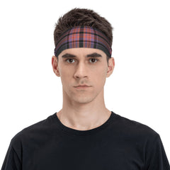 Vintage Plaid Headband Purple Orange Striped Sports & Casual Outfits