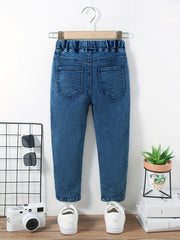 Boys Casual Denim Pants with Pocket for Spring and Autumn