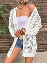 Crochet Long Sleeve Cover Up for Women