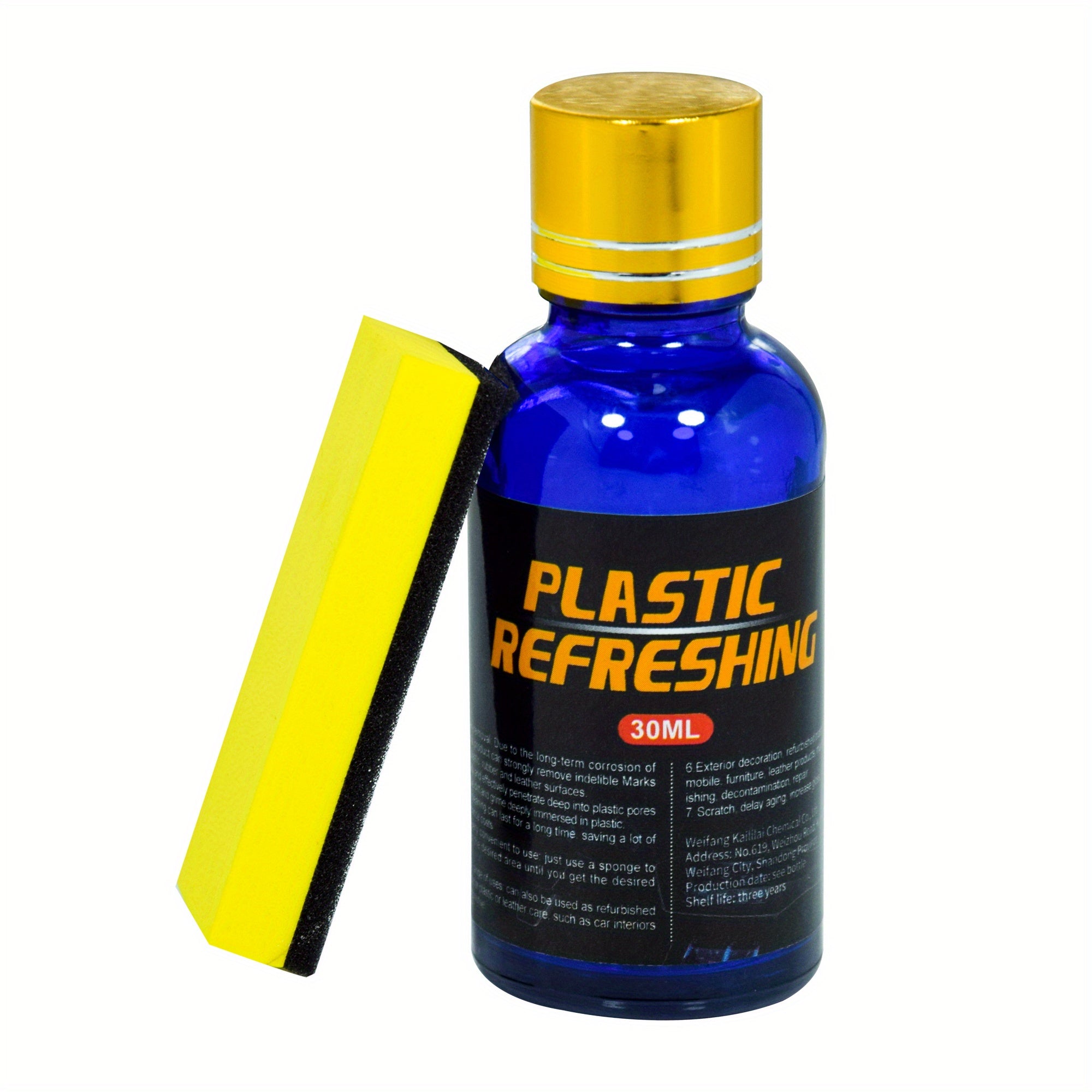 30ML Car Plastic Leather Repair Agent Cleaning Sponge