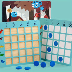 Wooden Dinosaur Arithmetic Puzzle Game