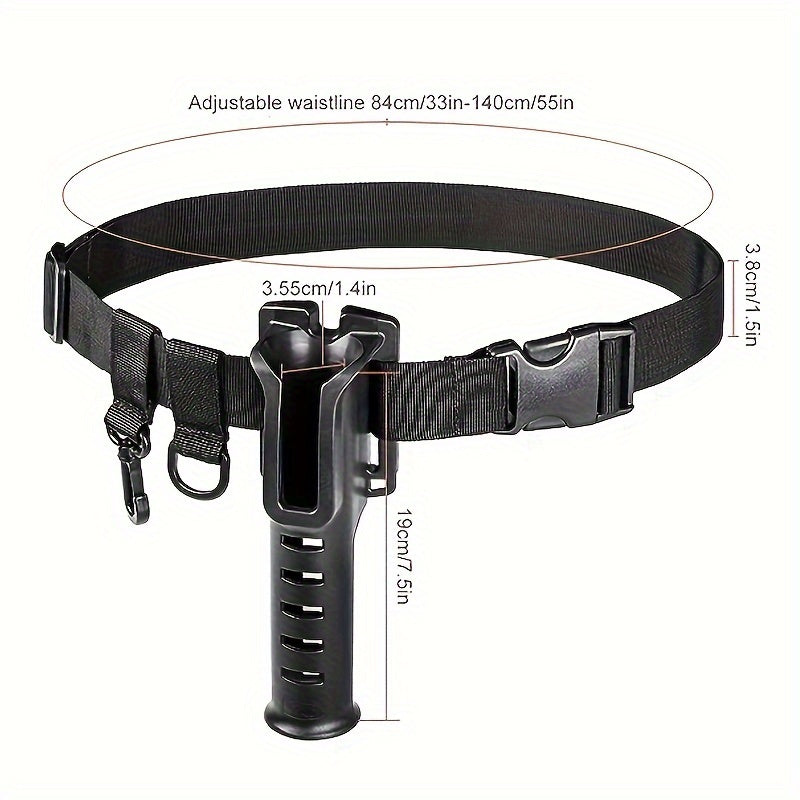 Fishing Waist Belt With Rod Holder Durable Fishing Belt