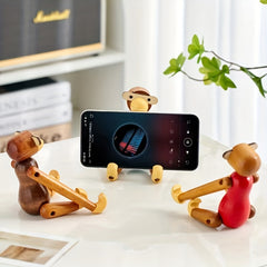 Creative Monkey Phone Holder Decoration Toy Wall-mounted Storage Rack