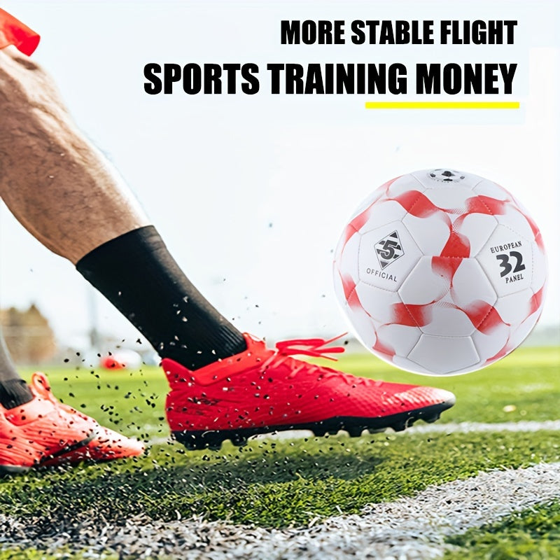 Professional Game Training Football No 5 Soft Leather Soccer Ball