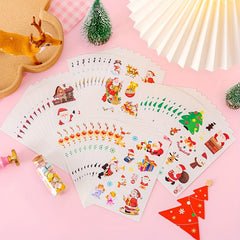 40pcs Christmas Stickers Tree Snowman Water Cup Luggage Decoration