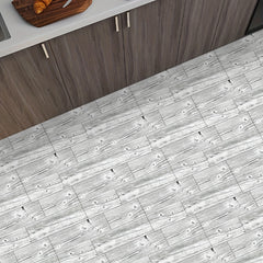 5pcs Wood Pattern Adhesive Floor Tiles PVC Flooring Peel And Stick