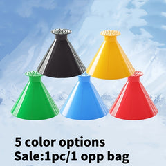 5pcs Round Car Ice Scrapers - 5 Colors