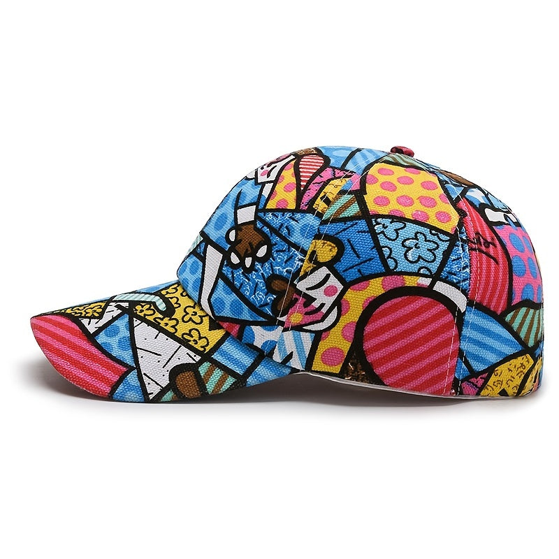 Graffiti Printed Cap for Style & Sun Protection
