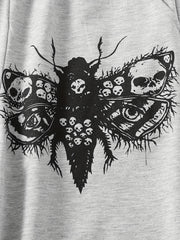 Butterfly Skull Graphic Sweatpants Halloween Athleisure