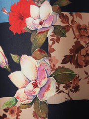 Men's Digital Printed Flower Short Sleeve Shirt