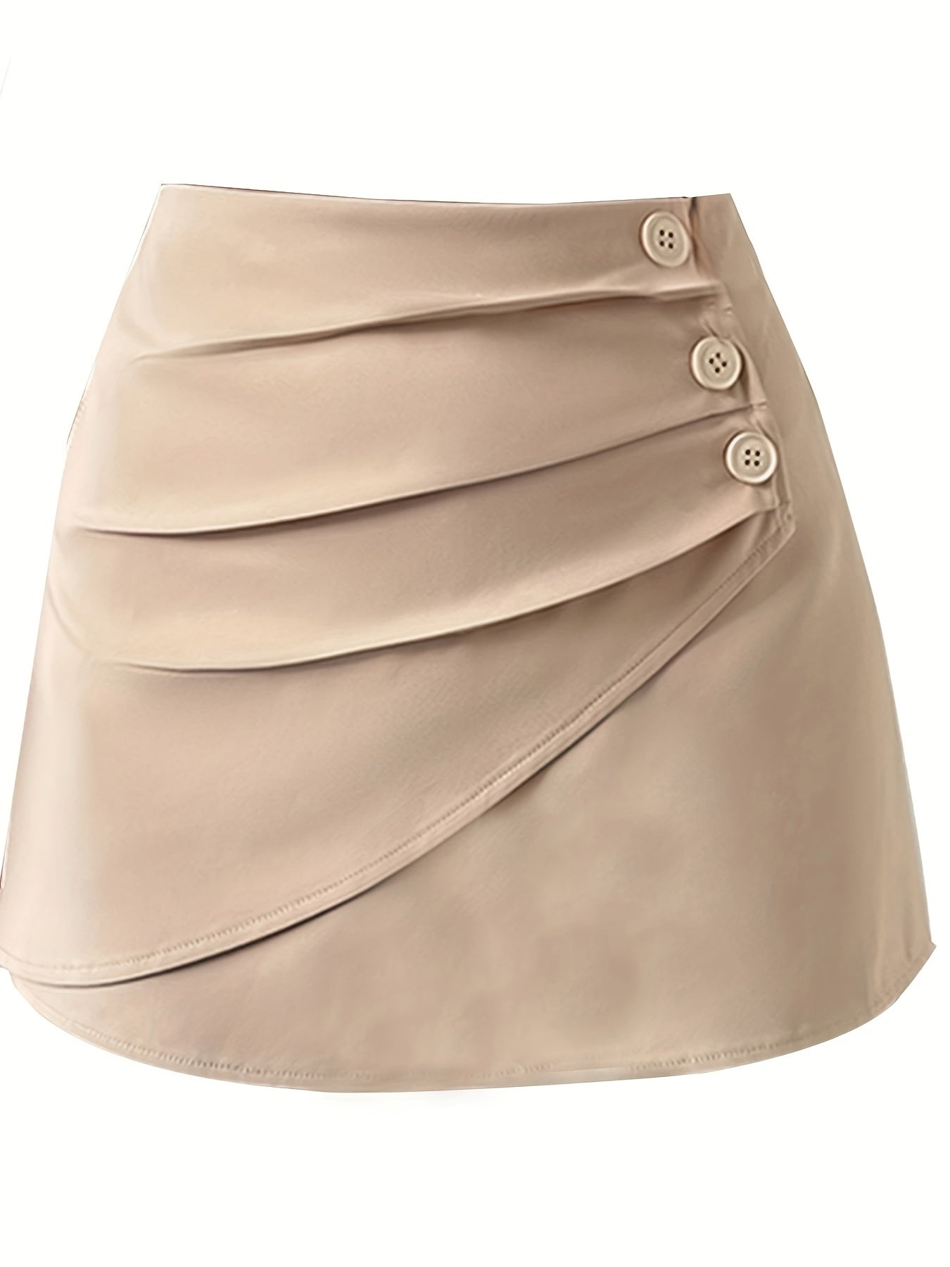 Ruched Mini Skirts Casual Bag Hip Spring & Summer Women's Clothing