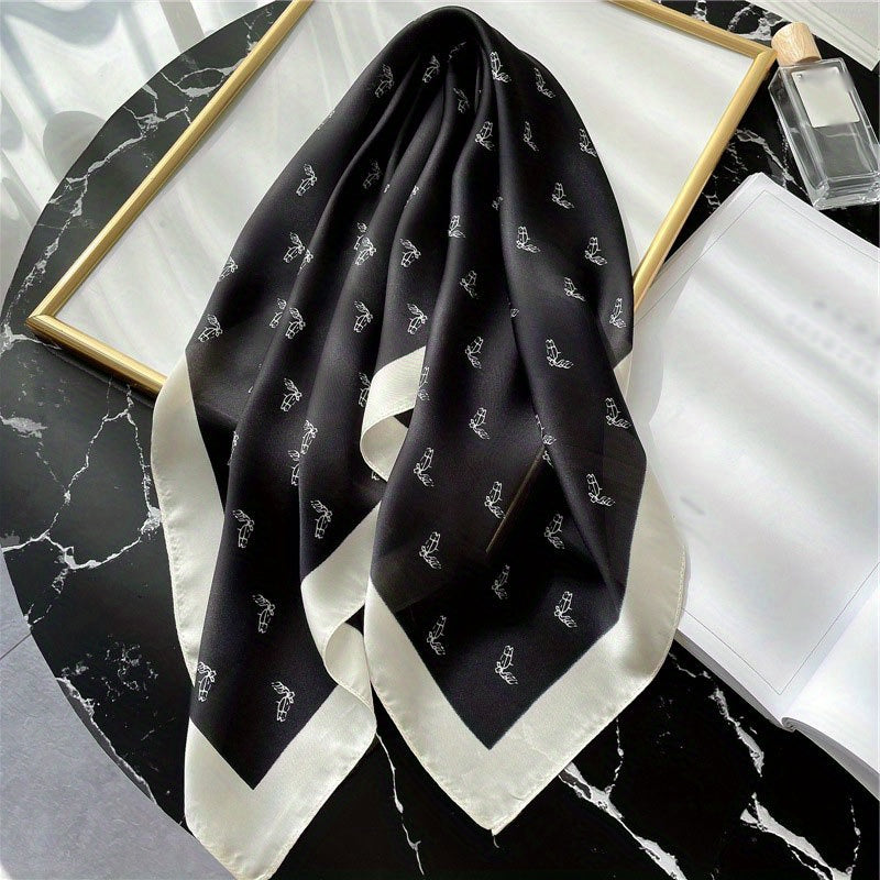 Horse Head Bandana Neckerchief Head Wrap Holiday Accessory Gift For Mother's