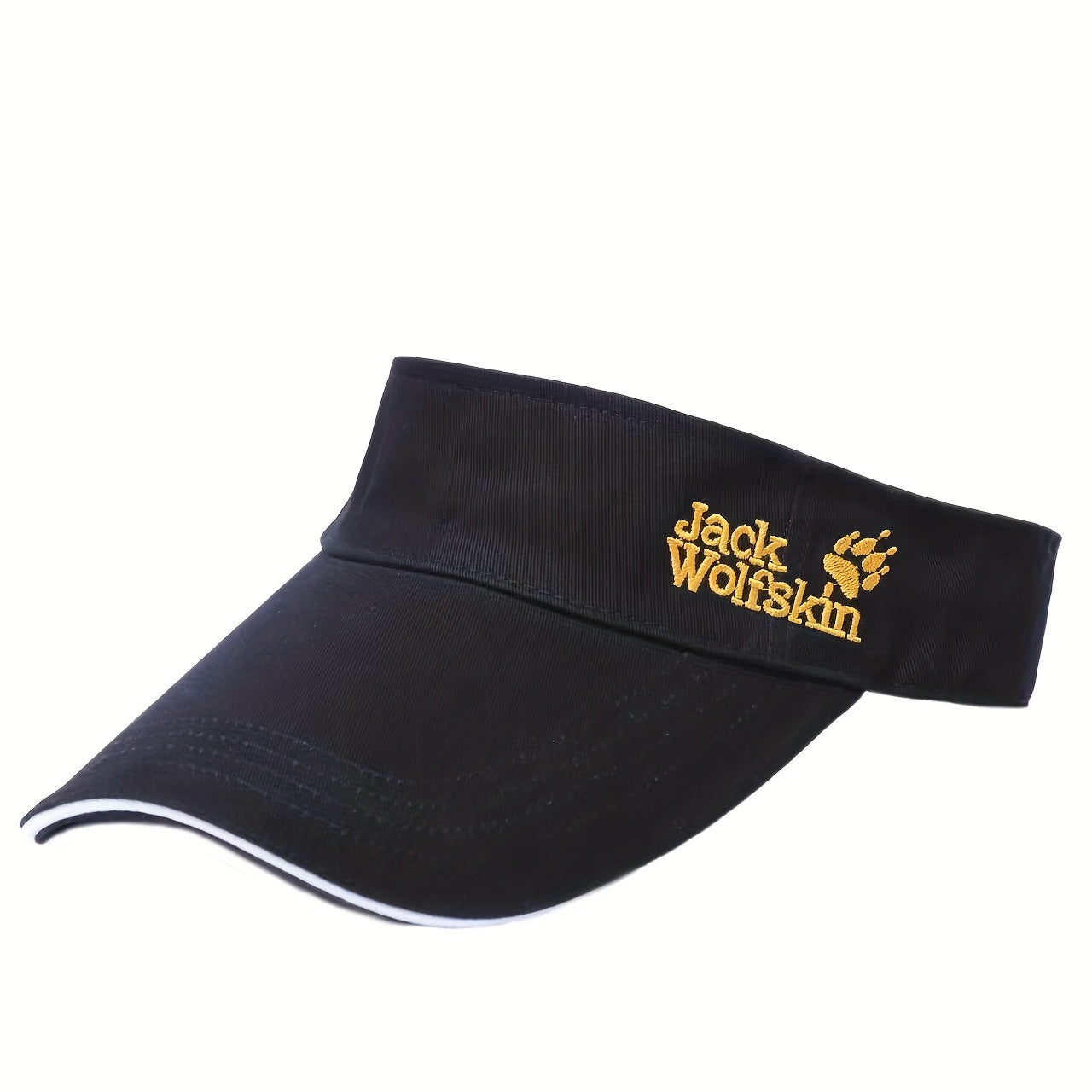 Men's Sunscreen Breathable Visor Hat with Letter Embroidery