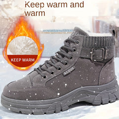 Women's Fleece Lined Winter Snow Boots Non Slip Thermal Platform Sneakers