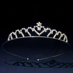 Rhinestone Queen Crown Tiara Headband Bridal Wedding Hair Accessory