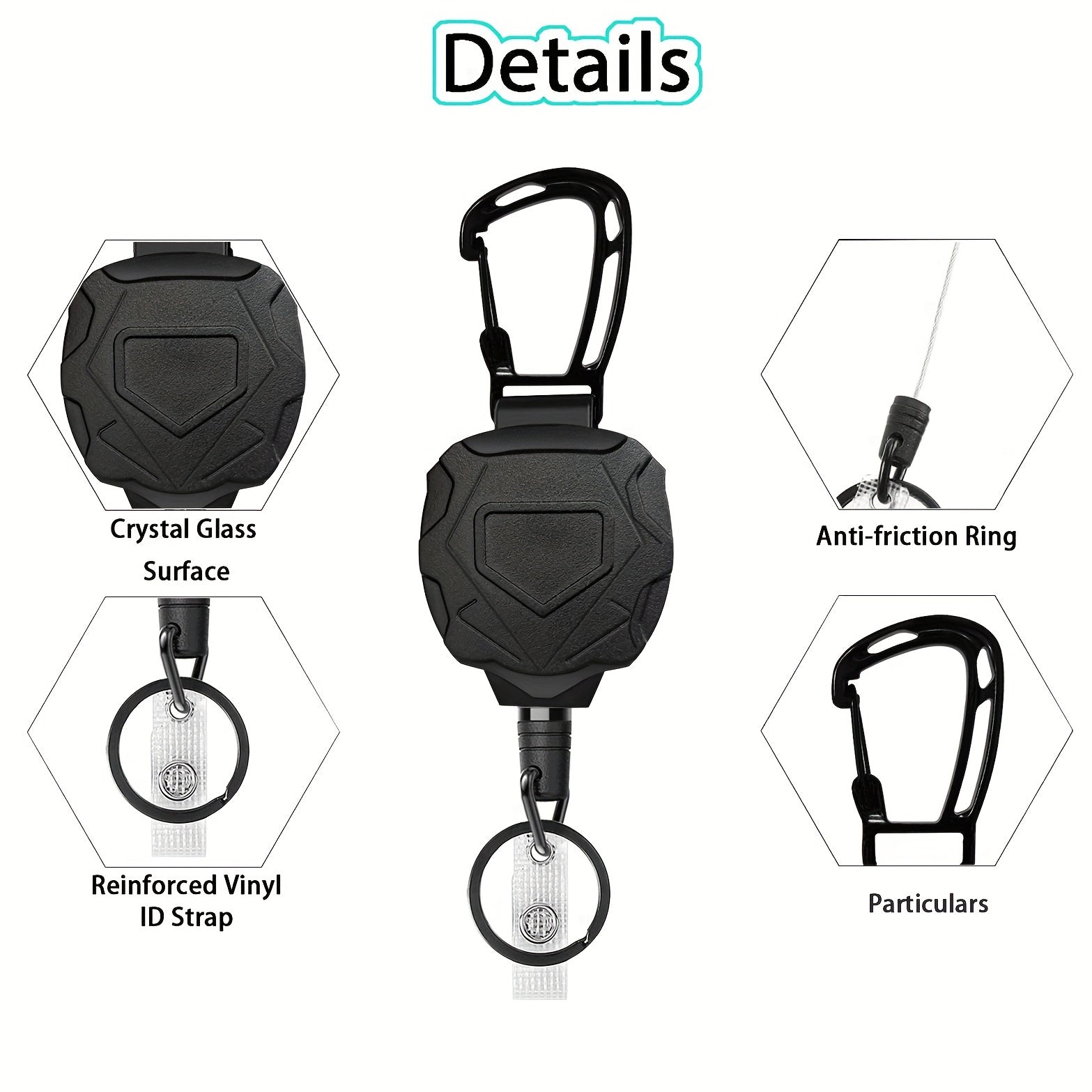 3 Stainless Steel Spring Climbing Buckles Anti-lost Key Buckles