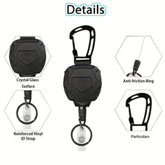 3 Stainless Steel Spring Climbing Buckles Anti-lost Key Buckles