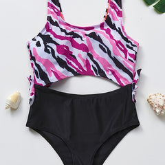 Girls Casual Swimsuit for 5-14 Years Old Kids with Chest Pad
