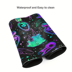 Dark Purple Gaming Mouse Pad XL Desk Mat Anime Extended Mouse Pads