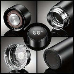 17oz Stainless Steel Insulated Water Cup with Temp Display and Leakproof