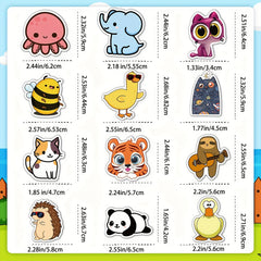 100pcs Animal Stickers Pack Vinyl Waterproof Stickers for Water Bottles and Note