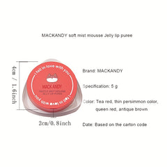 2-in-1 Lipstick & Blush Cream Jelly Lip Clay Matte Finish