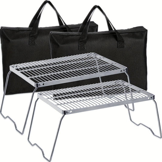 Stainless Steel Folding BBQ Grill Portable Camping Stove