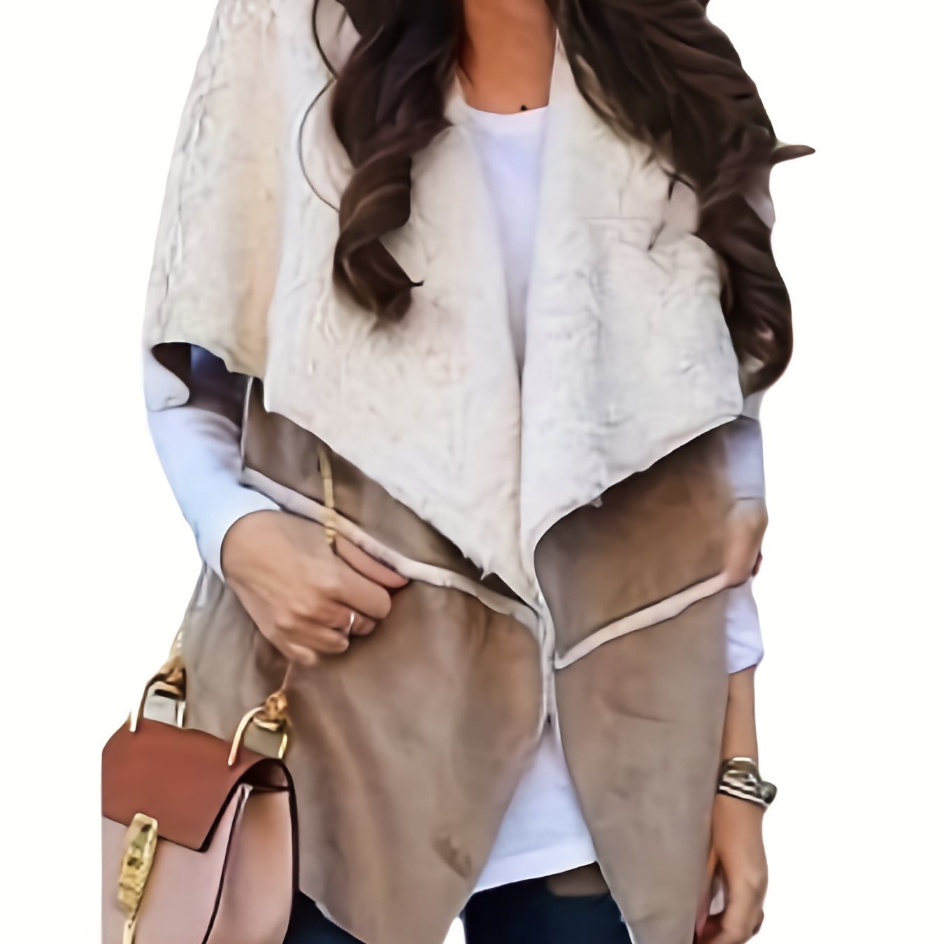 Sleeveless Lapel Jacket Casual Open Front Jacket Spring & Summer