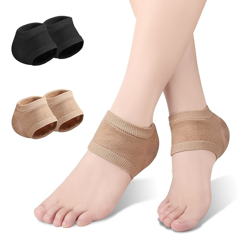 Gel Silicone Heel Protector Sleeve Plantar Fasciitis Support Feet Care