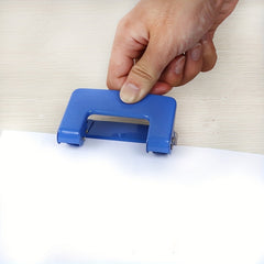Small Metal Double Hole Punch for Office Loose leaf Binding