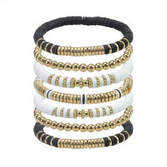 Colorful Soft Pottery Bracelet Set