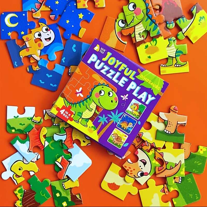 Dinosaur Jigsaw Puzzle Matching Game for Kids Age 0-3 Early Learning Toy