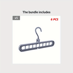 6pcs Port Support Wonder Hangers for Clothes Drying Rack