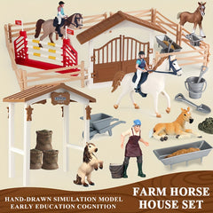 Equestrian Horse Hurdle Set Tabletop Toy Children Halloween Christmas Gift