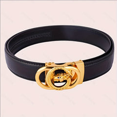 Golden Dragon Stone Pattern Belt For Men