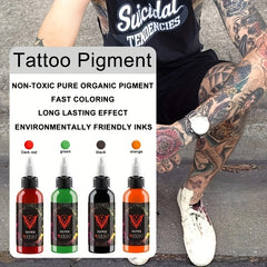 14pcs Professional Tattoo Ink Set Long Lasting Tattoo Pigment Set