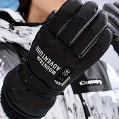 Men's Winter Skiing Gloves, Windproof & Waterproof Gloves, Warm Keeping Gloves