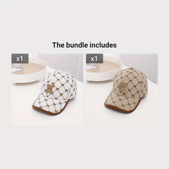 Kids Spring & Autumn Sun Resistant Hat w/ Bear Pattern