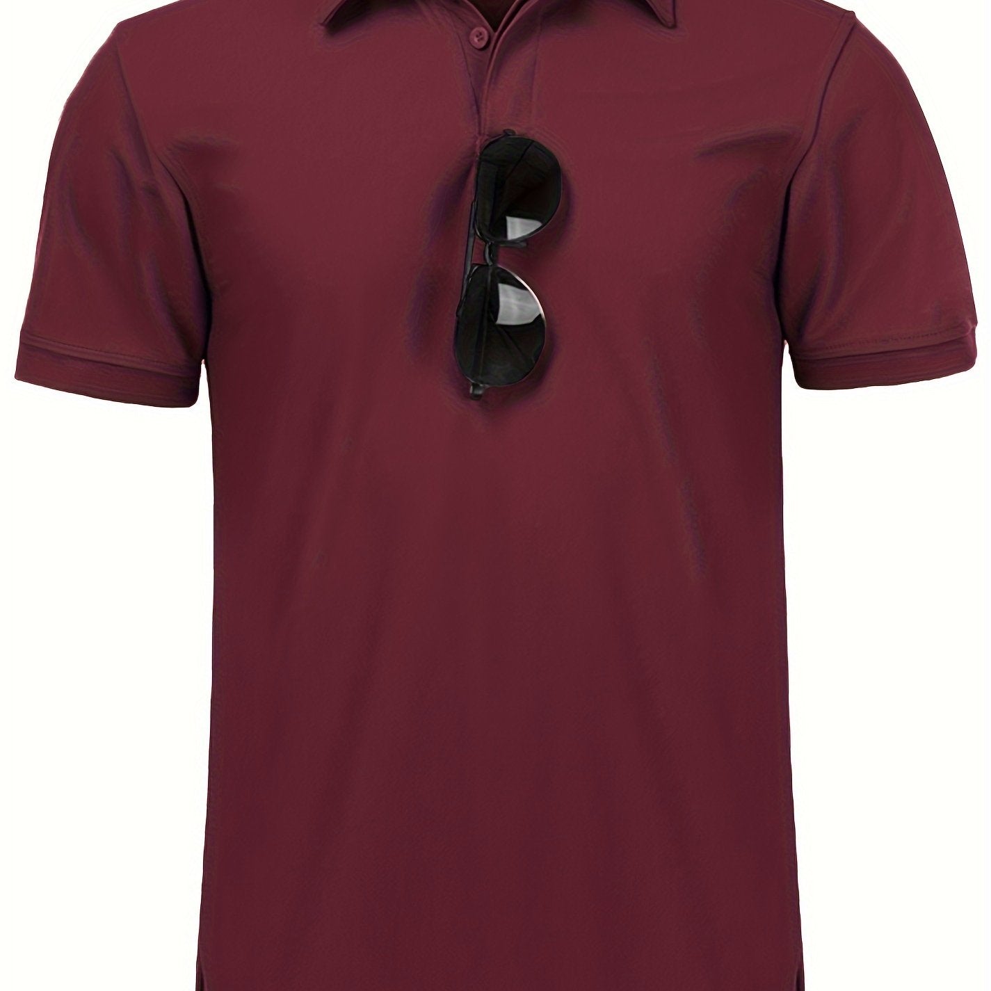 Men's Casual Solid Lapel Short Sleeve Shirt