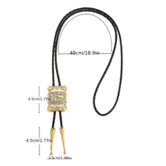 Youth Casual Metal Necktie Necklace Electroplating Tie