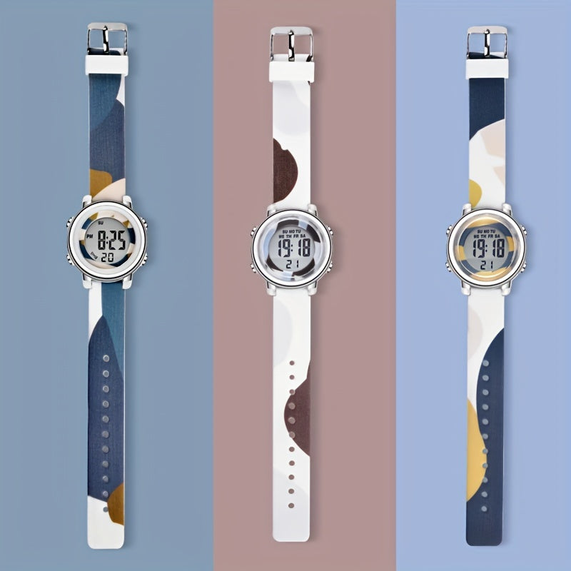 Sports Electronic Watch W/ Contrasting Series